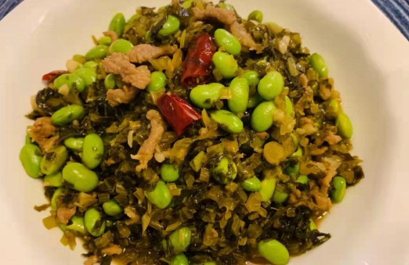 你们有没有学会这道雪菜毛豆炒肉丝的烹饪方法?(全部配图都出自网络)