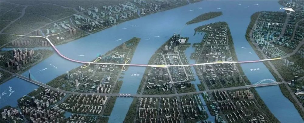 超31亿南沙明珠湾跨江隧道有新进展双向6车道主干路10条匝道