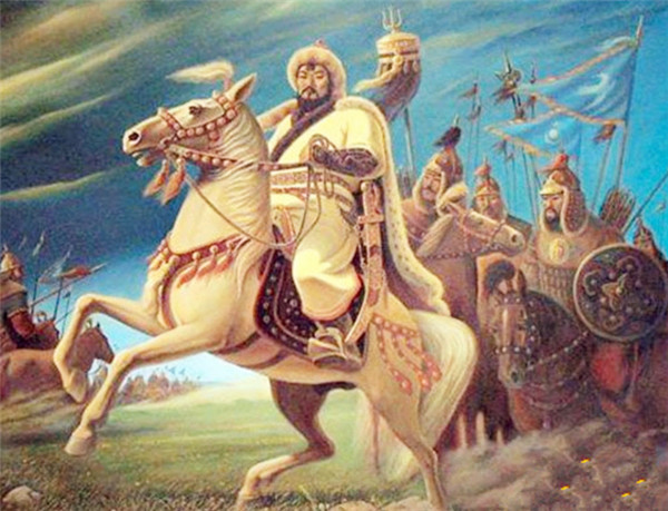 大汗,有的率兵西征, 创建了和蒙古汗国不相上下的金帐汗国(又称钦察汗