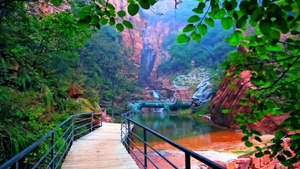 一起去沕沕水生态风景,九龙峡景区,邢台沙河王硇村,"打卡"绝美秋景