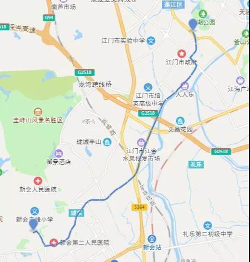 今起江门站4条公交线路有调整