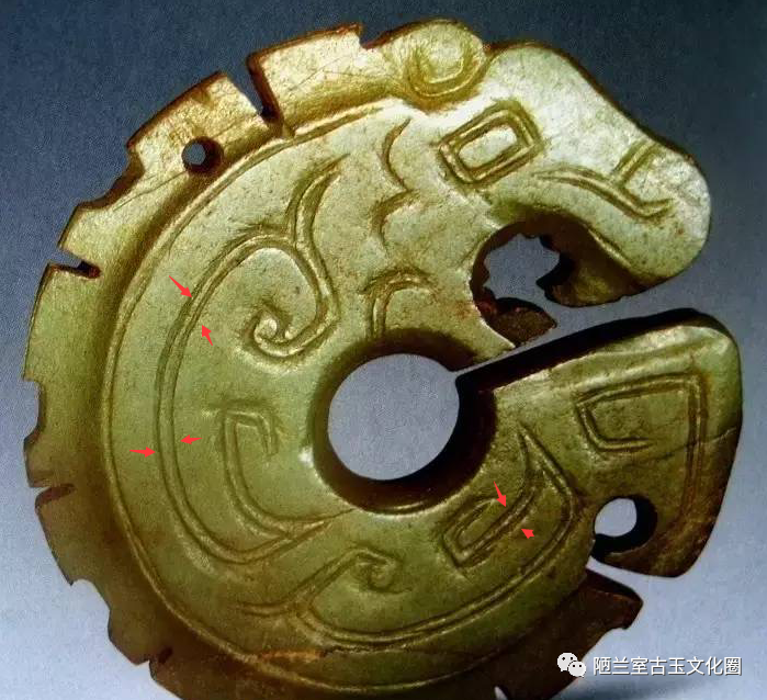 古玉纹饰鉴赏技巧(双钩阴线挤阳纹)