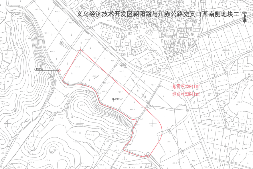 3256公顷 项目名称:义乌经济技术开发区朝阳路与江赤公路交叉口西南侧