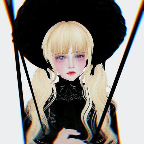 女生头像,3d