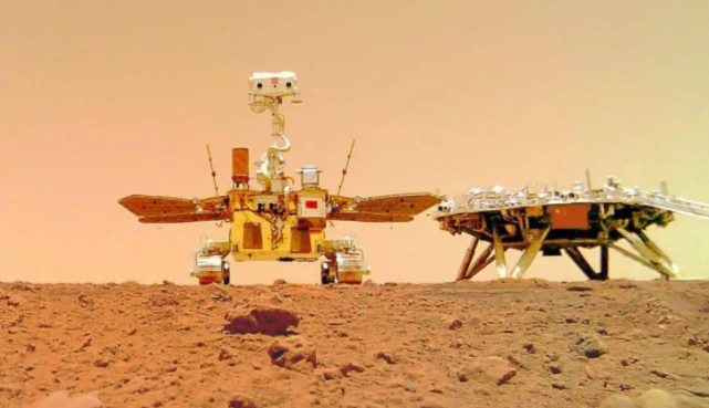 着陆天问1号火星探测器和祝融号火星车是中国首次登陆火星的两款科考