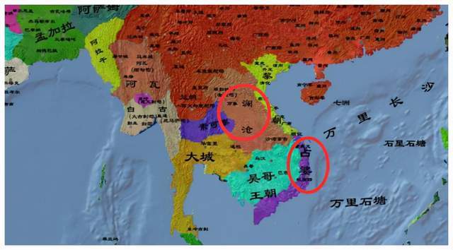 而澜沧王国夹在暹罗王朝和安南黎朝之间,只能左右逢源,两头上贡.