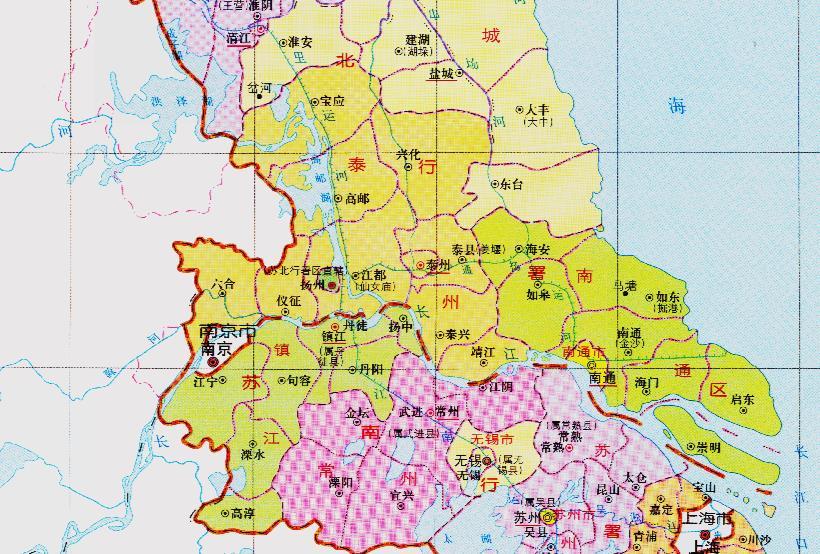 江苏省的区划调整,13个地级市之一,扬州市为何有6个区县?
