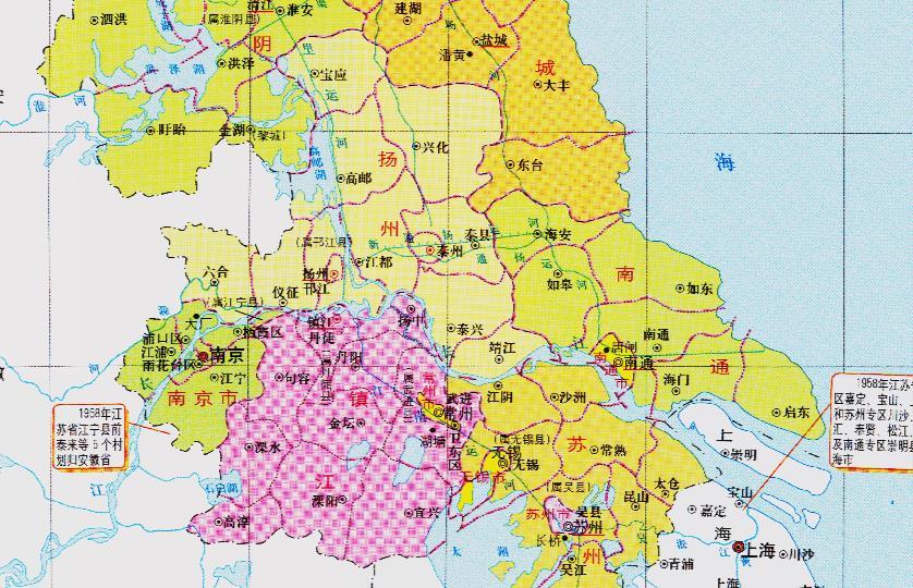 江苏省的区划调整13个地级市之一扬州市为何有6个区县