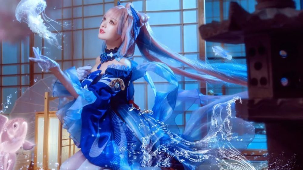 cos:原神珊瑚宫心海cos正片@溢灯灯