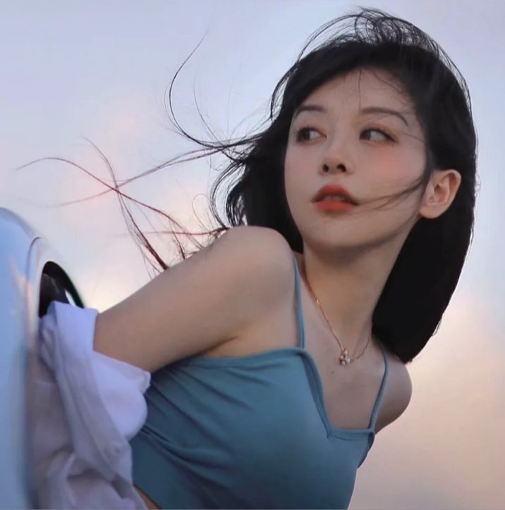 唯美真人女生头像