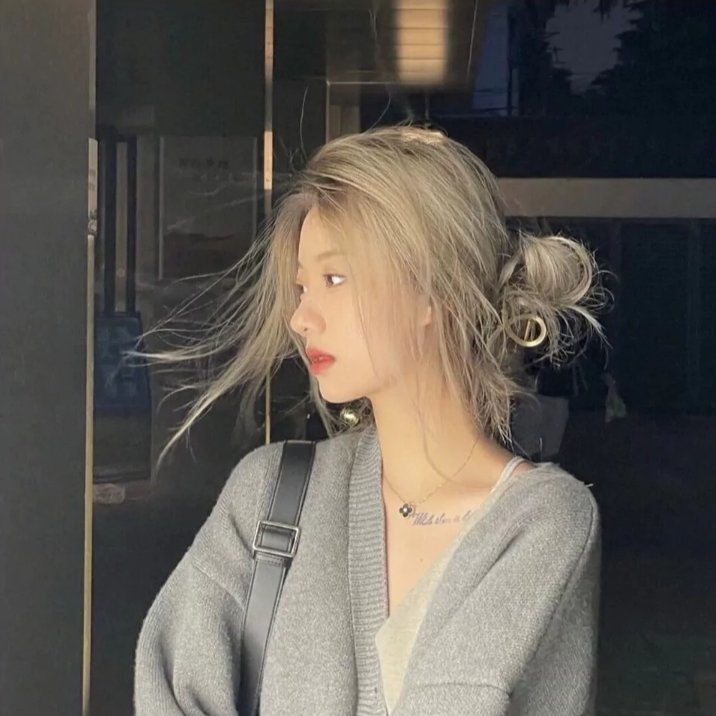 唯美真人女生头像
