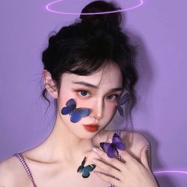 唯美真人女生头像