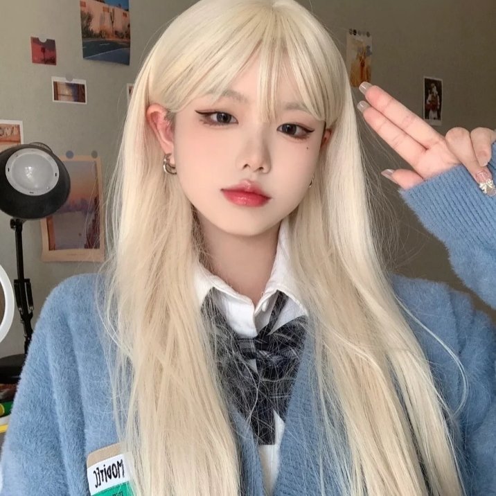 唯美真人女生头像
