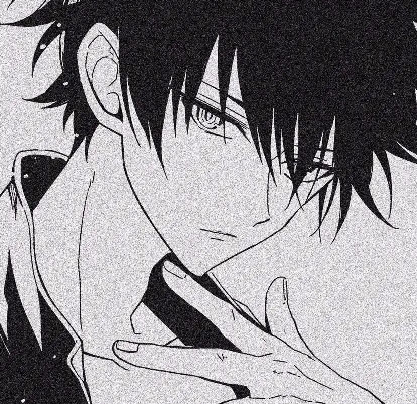 让人惊艳的黑白色动漫男头