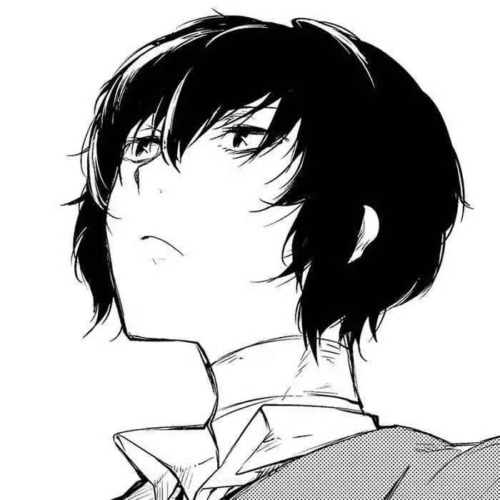 让人惊艳的黑白色动漫男头