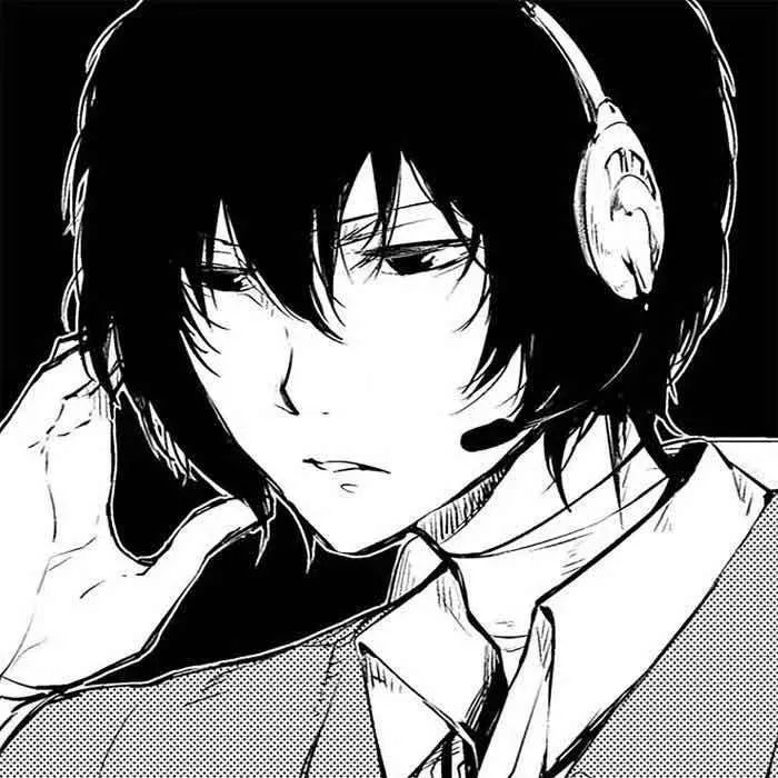 让人惊艳的黑白色动漫男头