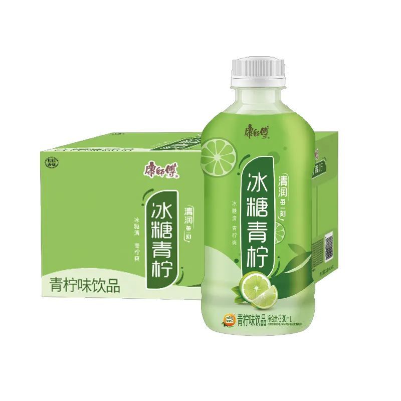 茶饮料种草丨康师傅冰糖青柠果汁饮料330mlx12瓶仅2090