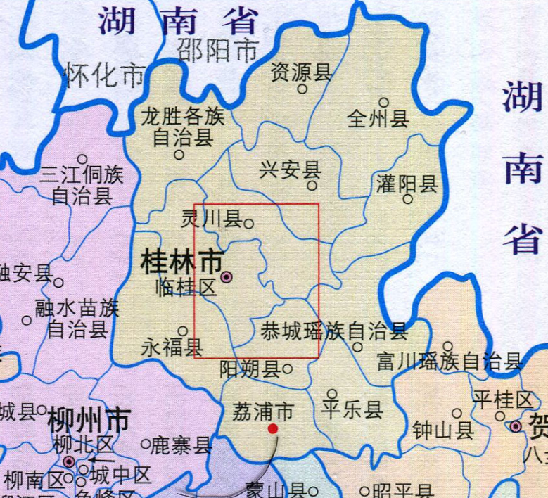 桂林人口分布:灵川县42.28万,兴安县30.7万,叠彩区20.29万