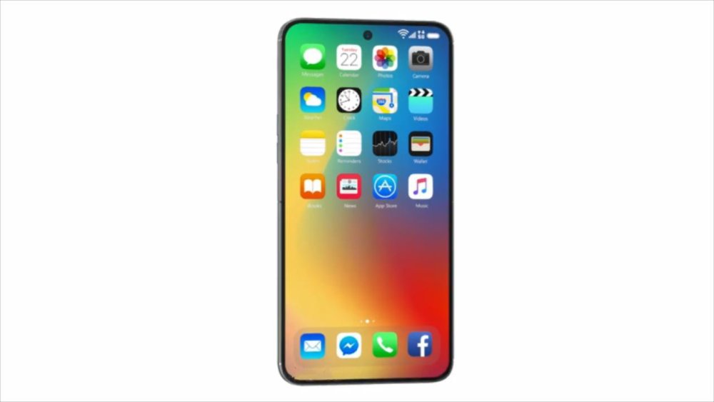 整体外观设计是基于iphone14,无刘海新增指纹解锁,配备一块2寸副屏