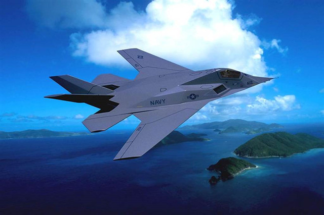 美国f-117n舰载隐身战斗机,败给f-35的改进机型
