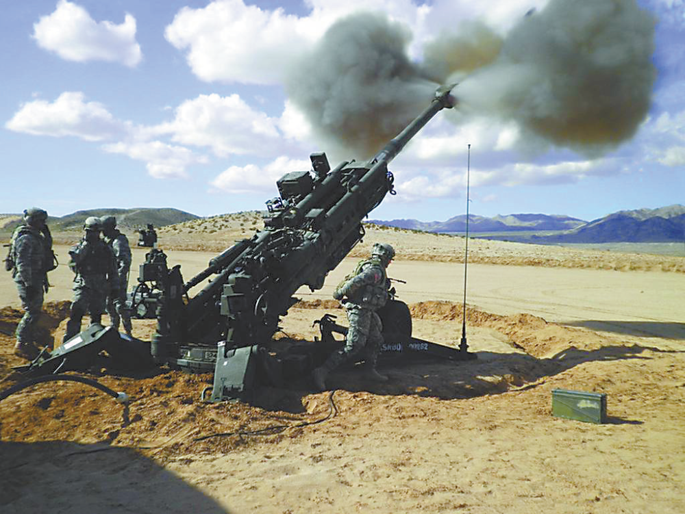 据称,m777型超轻型榴弹炮