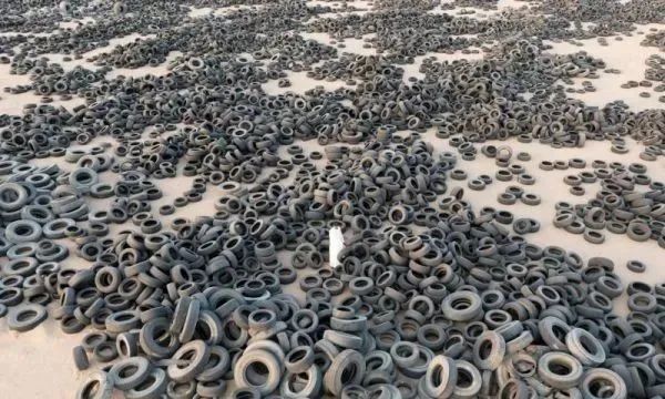 终于处理了4200万条废旧轮胎被回收