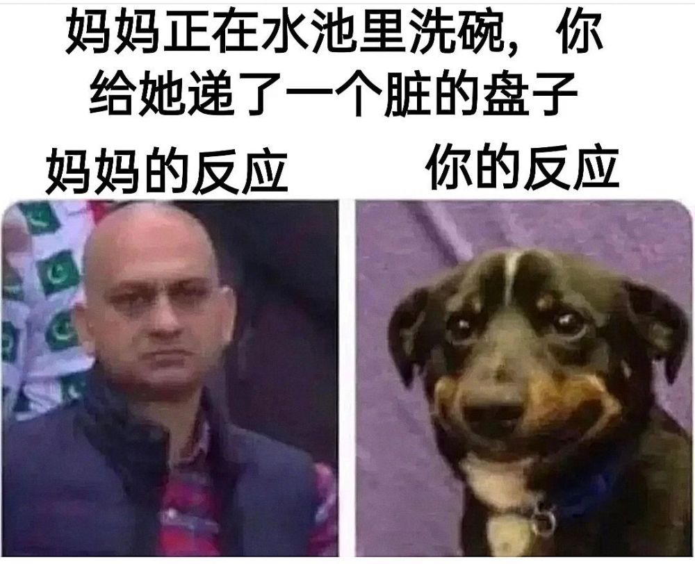 搞笑图片当妈妈正在水池里洗碗你给她递了一个脏的盘子时