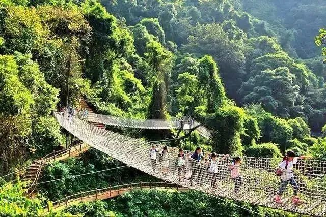 佛山南丹山,游玩高山玻璃桥,松鼠部落,动物剧场,戏水