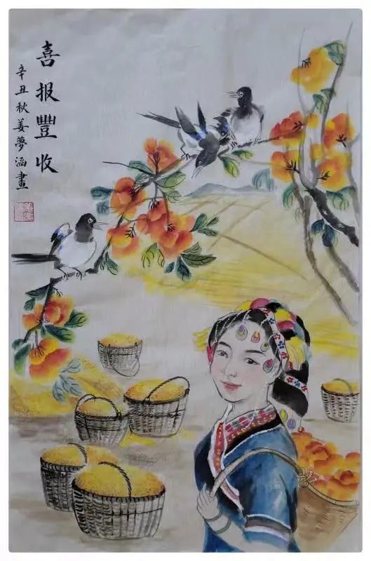 稻花香里"画"丰年,小画家们用画笔勾勒丰收喜悦!