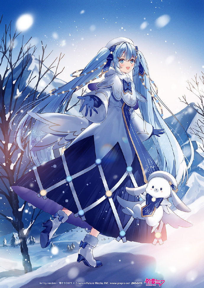 2022年的雪初音官方形象公开了!冰冰凉凉的公主殿下好可爱