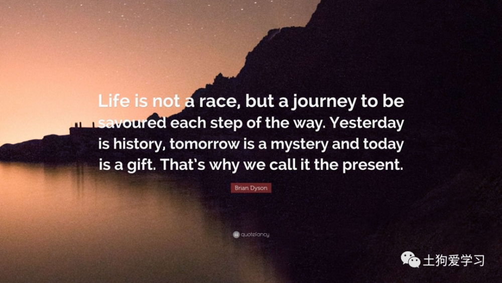 yesterday is history. 昨天已成历史. tomorrow is a mystery.