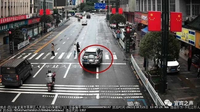 宜宾公开行人闯红灯机动车不礼让行人抓拍有没有你认识的人