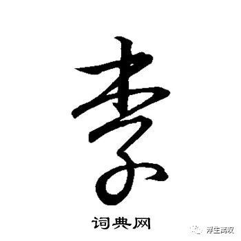 李的草书写法