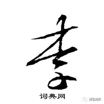 李的草书写法