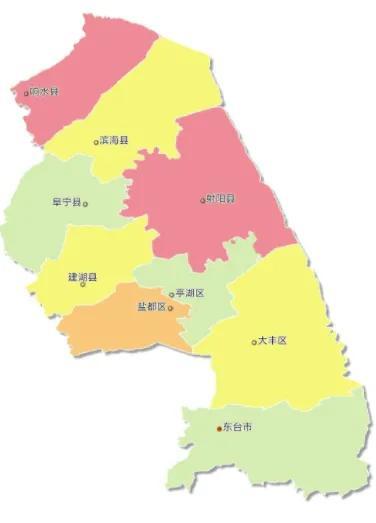 江苏盐城最新各区县人口官方公布东台市8884万响水县4592万