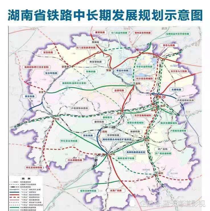 中部三省间要建多条铁路,呼南高铁和武贵高铁走向惹人