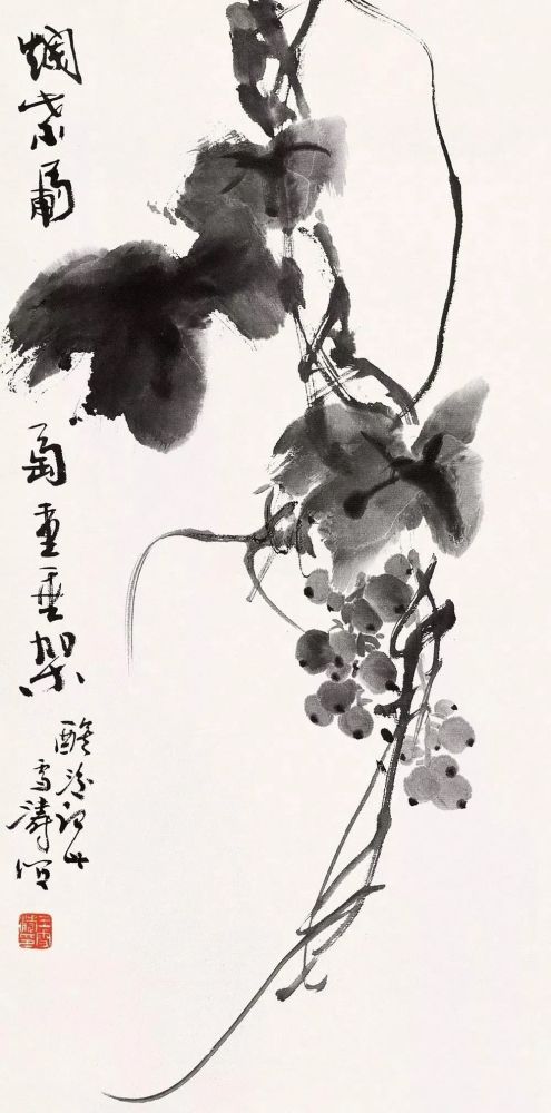 王雪涛 葡萄公鸡 丨谢谢观看,欢迎