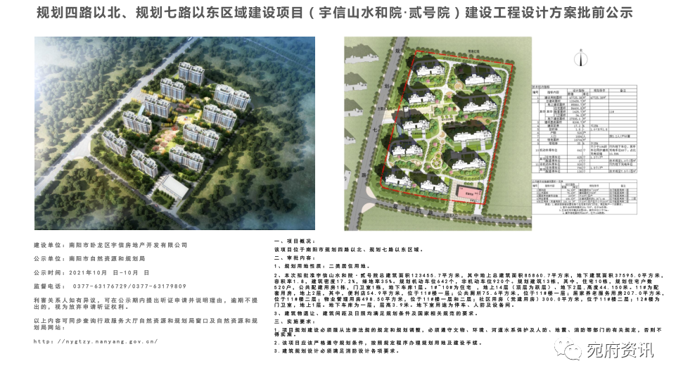 规划五路以北规划七路以西区域宇信山水和院壹号院批前公示