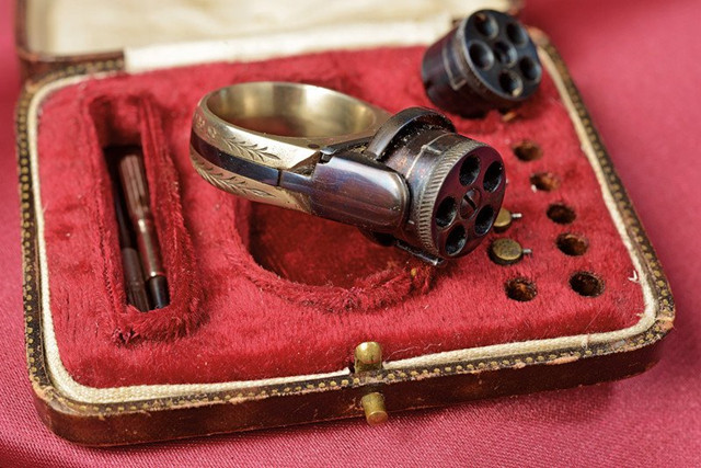 迷你的戒指枪一百多年前的自卫装备