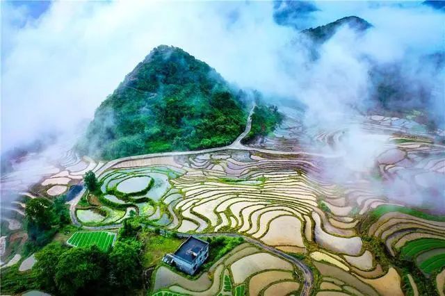 东安用影像记录"云上梯田"美景