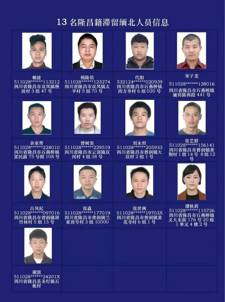 四川警方勒令13名滞留缅甸北部人员限期回国