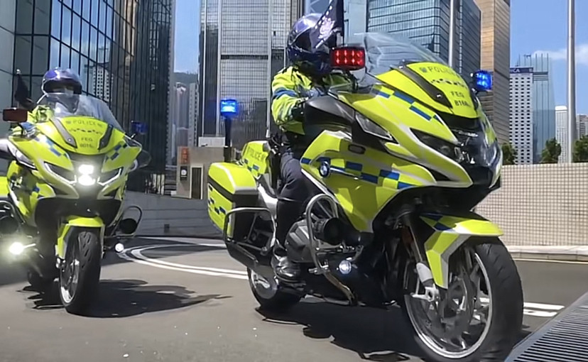 带你看看香港交通警察最新警用摩托车bmw r1250rt