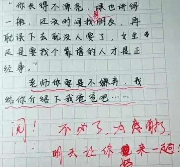 小学生零分作文火了内容新颖意有所指老师却连墨水分都没给