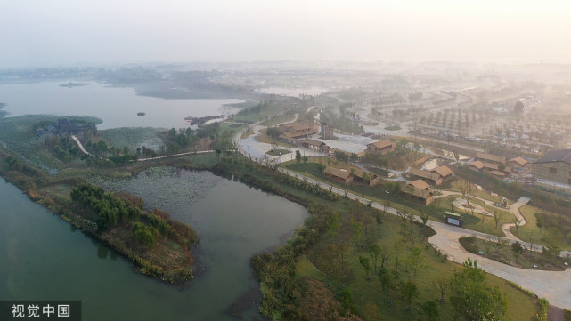 江苏扬州:北湖湿地公园即将开园纳客