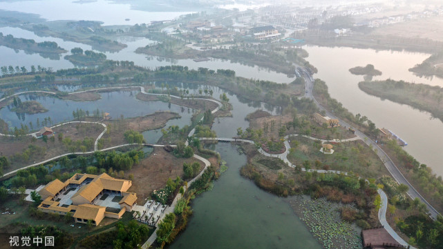 江苏扬州:北湖湿地公园即将开园纳客