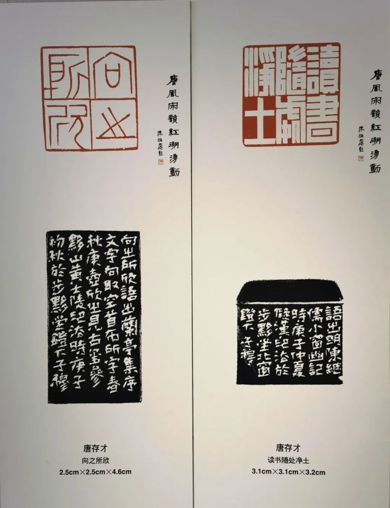 "唐风宋韵 红潮涌动——西泠印社篆刻名家提名展"杭州