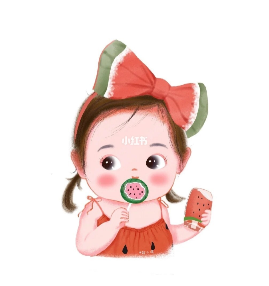 超级可爱的萌娃头像卡通手绘