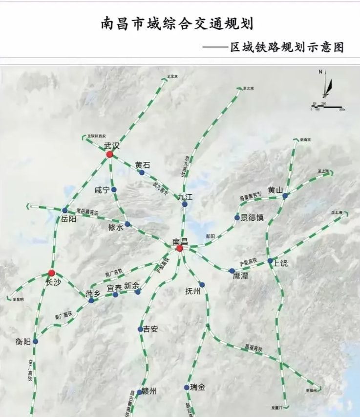 重磅,江西省三大高铁项目,进入预可行性研究报告编制项目