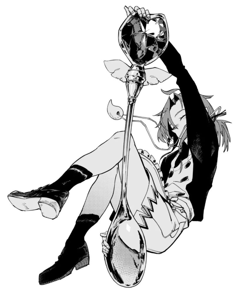 【黑白线稿】漫画大佬的二次元少女日常动态动作速写!(绘画素材)