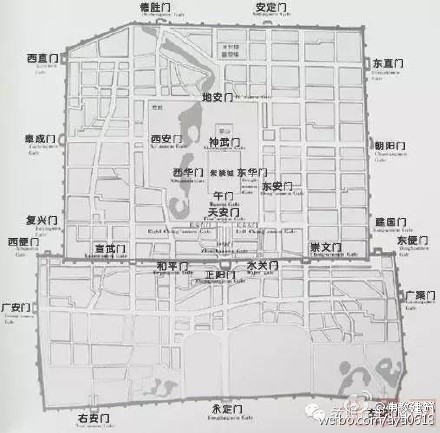 老北京由宫城皇城京城三个城圈格局构成其城与门都内含密码古代皇城